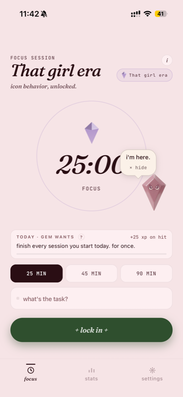 Focus Era app screen
